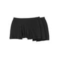 Men's Big & Tall Cotton Boxer Briefs 3-Pack by KingSize in Black (Size 5XL)