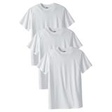 Men's Big & Tall Cotton Crewneck Undershirt 3-Pack by KingSize in White (Size 8XL)