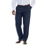 Men's Big & Tall Signature Lux Pleat Front Khakis by Dockers® in Dockers Navy (Size 38 38)