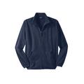 Men's Big & Tall Explorer Plush Fleece Full-Zip Fleece Jacket by KingSize in Navy (Size 6XL)