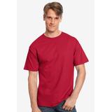 Men's Big & Tall Hanes® Tagless ® T-Shirt by Hanes in Deep Red (Size 2XL)