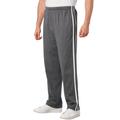 Men's Big & Tall Striped Lightweight Sweatpants by KingSize in Heather Slate (Size 6XL)