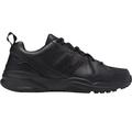 Men's New Balance® 608V5 Sneakers by New Balance in Black Leather (Size 12 EE)