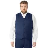 Men's Big & Tall KS Signature Easy Movement® 5-Button Suit Vest by KS Signature in Navy (Size 58)