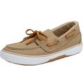 Extra Wide Width Men's Canvas Boat Shoe by KingSize in Khaki (Size 9 1/2 EW) Loafers Shoes