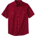 Men's Big & Tall Boulder Creek® Short Sleeve Shirt by Boulder Creek in Rich Burgundy (Size 2XL)