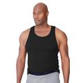 Men's Big & Tall Hanes® Tagless Tank Undershirt 3-Pack by Hanes in Black (Size 8XL)