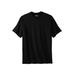 Men's Big & Tall Performance Flex Crewneck Tee by KingSize in Black (Size 2XL)