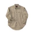 Men's Big & Tall Long-Sleeve Cotton Work Shirt by Wrangler® in Khaki (Size 2XT)