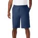 Men's Big & Tall Full Elastic Waist Gauze Cargo Shorts by KS Island in Navy (Size 2XL)