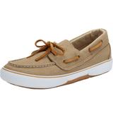 Wide Width Men's Canvas Boat Shoe by KingSize in Khaki (Size 11 W) Loafers Shoes