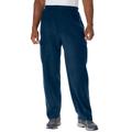 Men's Big & Tall Explorer Plush Fleece Cargo Pants by KingSize in Navy (Size XL)