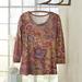 Perfect Paisley,'Women's Rayon Jersey Paisley Travel Shirt'