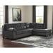 Gray Sectional - Red Barrel Studio® 121" Wide Sofa & Chaise Polyester | 39 H x 121 W x 85 D in | Wayfair 3A2C9CF17EE54DBA9A1D6556412B1D83