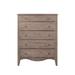 Birch Lane™ Holton 5 Drawer 42" W Solid Wood Chest Wood in Brown | 53 H x 42 W x 19 D in | Wayfair A34FD4BE19A8414EB93A8B9AFC4109F7