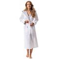 Morgenstern Dressing Gown Women Hood 100% Cotton Velvet Terry White M