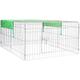 Fudajo - Parc Enclos petits animaux domestiques 144 x 116 x 58 cm Clôture Protection solaire