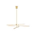 Visual Comfort Modern Collection Sean Lavin Klee 56 Inch 6 Light LED Chandelier - 700KLE6NB-LED930