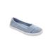 Extra Wide Width Women's The Jazlyn Slip-On Sneaker by Comfortview in Denim (Size 7 WW)