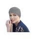 MASUMI Chemo Headwear for Women | Cotton Hat for Hair Loss| Chemo Cancer Cap for Alopecia | Chemotherapy Turban | Scarlet (Grey)