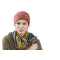 Masumi Chemo Turbans for Women | Chemotherapy Headwear for Women | Chemo Head Scarf | Cotton Hat for Alopecia and Girls| Cancer Hair Loss Primrose (Brick)