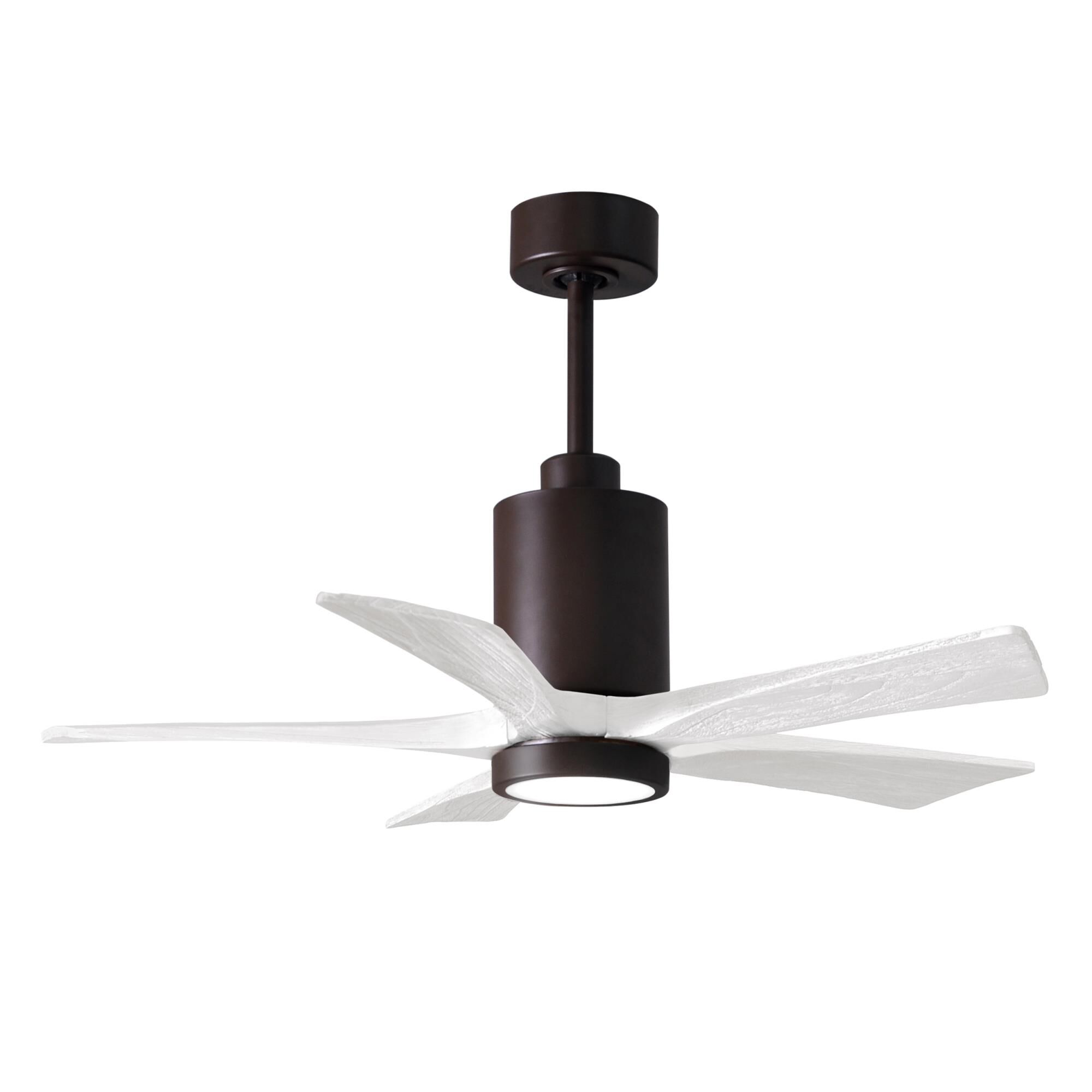 Matthews Fan Company Patricia 42 Inch Ceiling Fan with Light Kit - PA5-TB-MWH-42