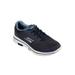 Wide Width Men's Skechers® Go Walk Lace-Up Sneakers by Skechers in Navy (Size 10 W)