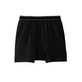 Men's Big & Tall Performance Flex Boxer Briefs by KingSize in Black (Size 3XL)