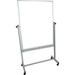 Luxor MB3648WW Mobile Magnetic Reversible Whiteboard (35.5 x 47.25") MB3648WW
