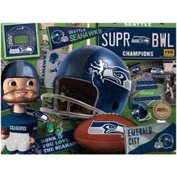 Seattle Seahawks Wooden Retro Series Puzzle