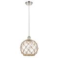 Innovations Lighting Bruno Marashlian Large Farmhouse Rope 10 Inch Mini Pendant - 516-1P-PN-G122-10RB-LED