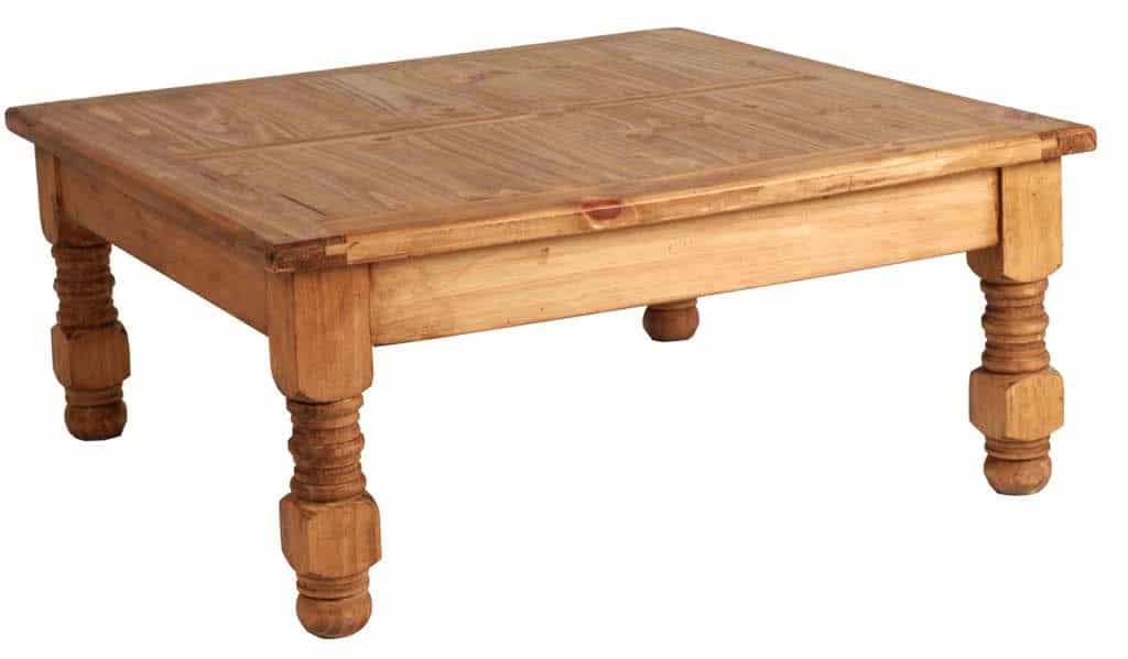MiaMöbel Mexico Couchtisch Massivholz Pinie Landhaus Mexiko Möbel Mexikanisch