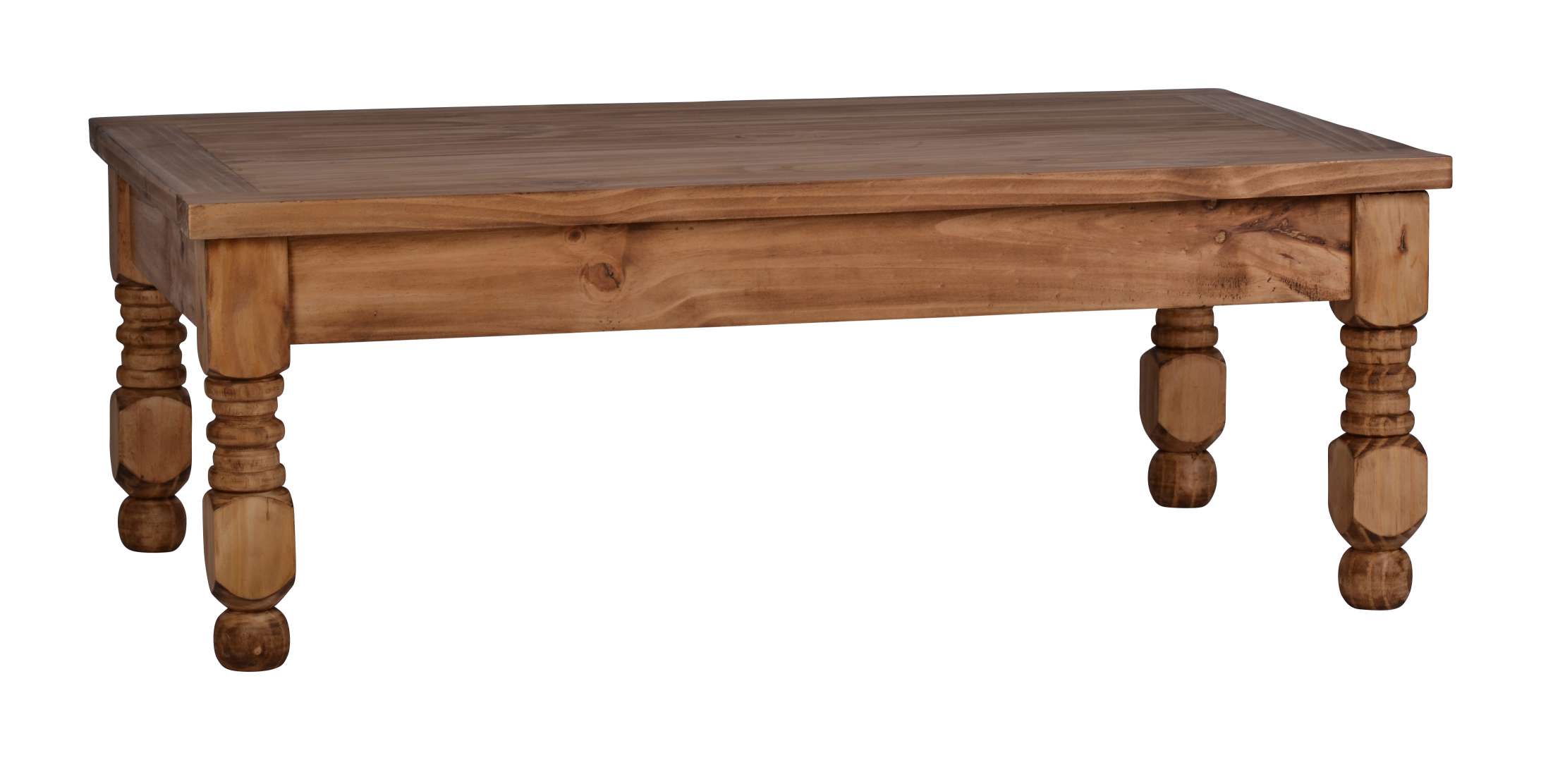 MiaMöbel Mexico Couchtisch Massivholz Pinie Landhaus Mexiko Möbel Mexikanisch