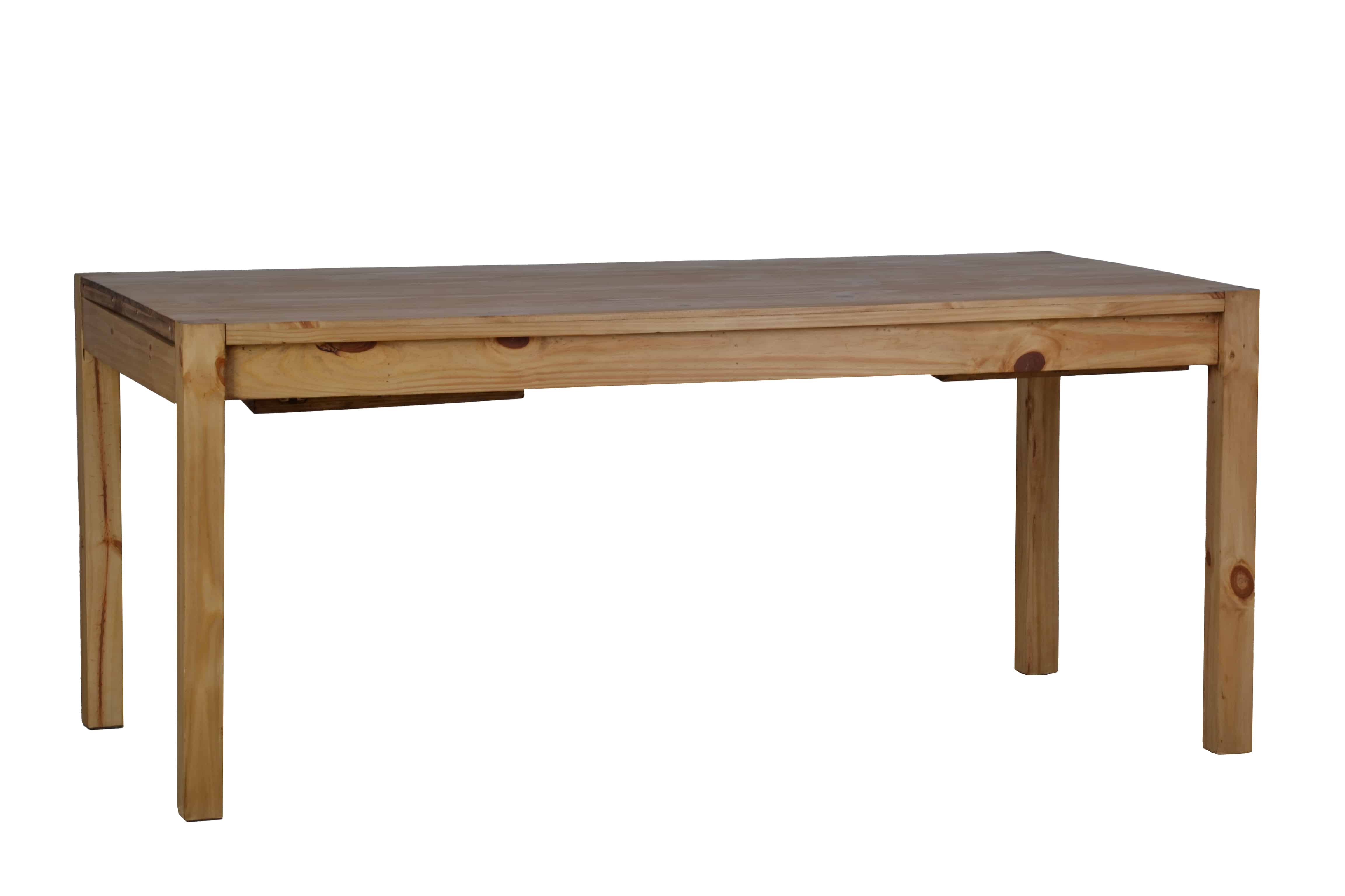 MiaMöbel Mexico Esstisch mit Kopfauszug 140x90cm Massivholz Pinie Landhaus Mexiko Möbel Mexikanisch Image