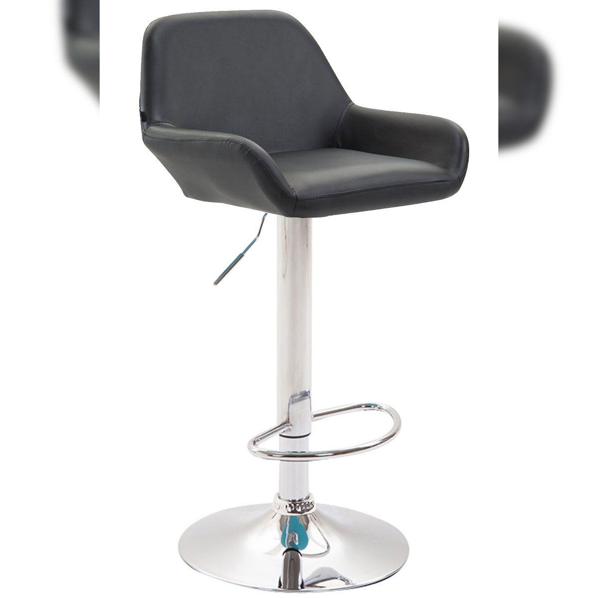 CLP Barhocker Braga Kunstleder schwarz/chrom Image