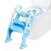 Costway Adjustable Foldable Toddler Toilet Training Seat Chair-Blue