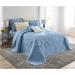 Amelia Bedspread by BrylaneHome in Ashley Blue (Size TWIN)