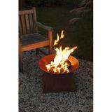 EsschertDesign Steel Wood Burning Fire Pit Steel in Brown/Gray/Orange | 24 H x 24 W x 30 D in | Wayfair FF169
