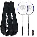 DUNLOP Carlton Badminton Sets (2 Players, 4 Players & Family Options) (Powerblade Tour x2)