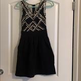 Anthropologie Dresses | Black And White Fit And Flair Dress | Color: Black/White | Size: 2