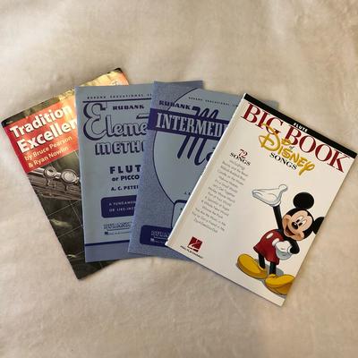 Disney Other | 4 Flute Music Books Great Condition! | Color: Gray | Size: Os