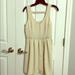 American Eagle Outfitters Dresses | American Eagle V-Neck Pleated Dress | Color: Cream | Size: 2