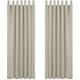 Deconovo Home Decorative Beige Blackout Curtains Thermal Insulated Curtains Tab Top Curtains for Kids Bedroom Light Beige W55 x L79 Inch One Pair