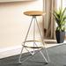 Brayden Studio® Galaxy Counter & Bar Stool Metal in White/Yellow | 30 H x 18 W x 17 D in | Wayfair C8068F4F99BD45A388C2FB5906E5A43B