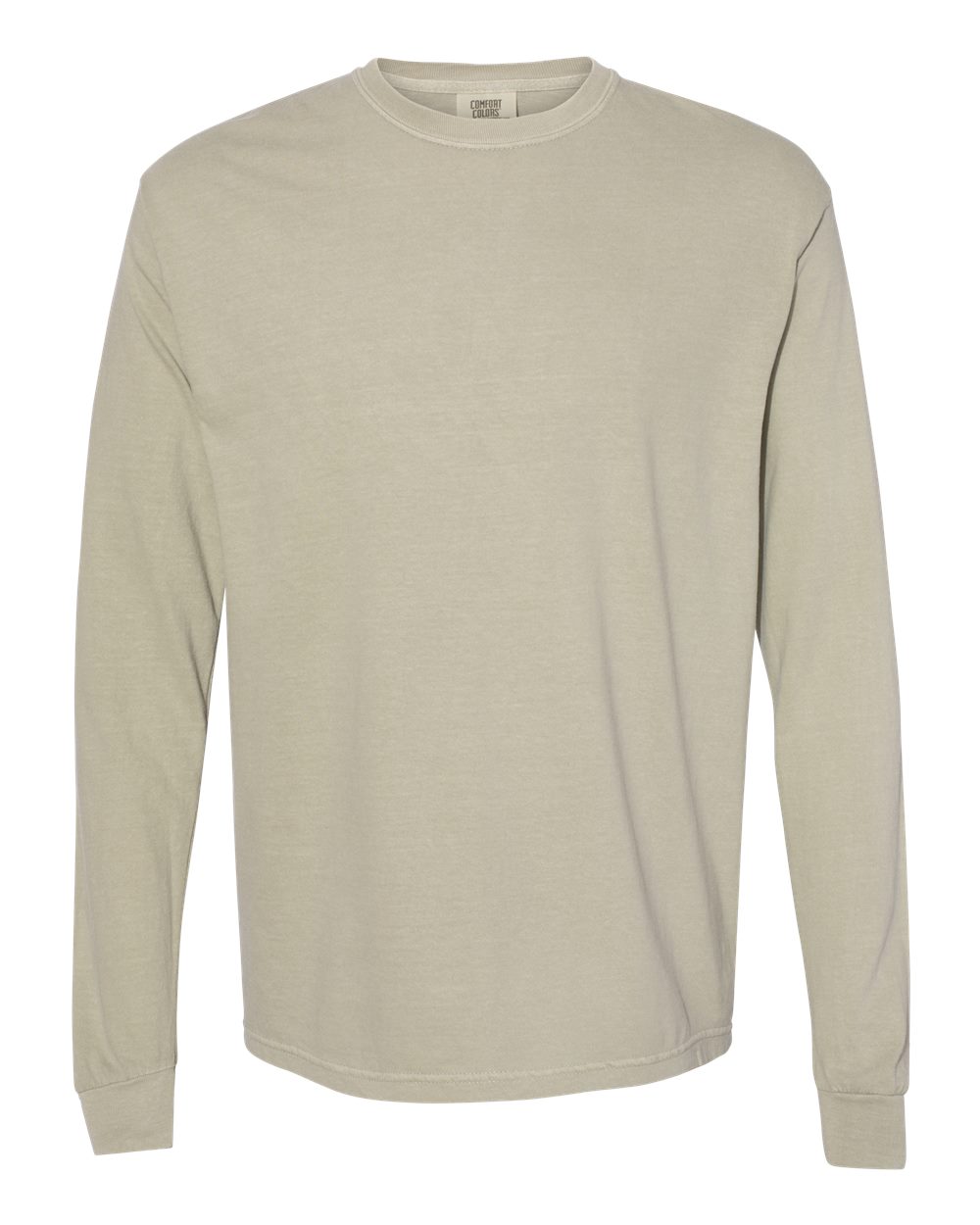 Comfort Colors C6014 Adult Heavyweight RS Long-Sleeve T-Shirt in Sandstone size XL | Cotton 6014, CC6014