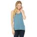 Bella + Canvas B8800 Women's Flowy Racerback Tank Top in Denim Slub size XL 8800, BC8800