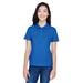 Harriton M200W Women's 6 oz. Ringspun Cotton PiquÃ© Short-Sleeve Polo Shirt in True Royal Blue size Large