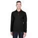 Harriton M265L Men's 5.6 oz. Easy Blend Long-Sleeve Polo Shirt in Black size Medium