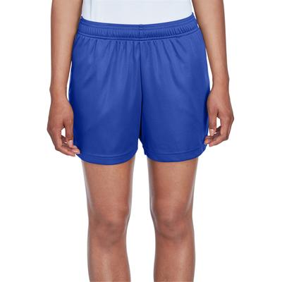 Team 365 TT11SHW Women's Zone Performance Short in Sport Royal Blue size Medium | Polyester