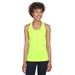 Team 365 TT11WRC Women's Zone Performance Racerback Tank Top in Safety Yellow size Small | Polyester